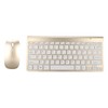 Keyboard Mouse Set 2.4G Wireless 78 Keys USB Thin Etched