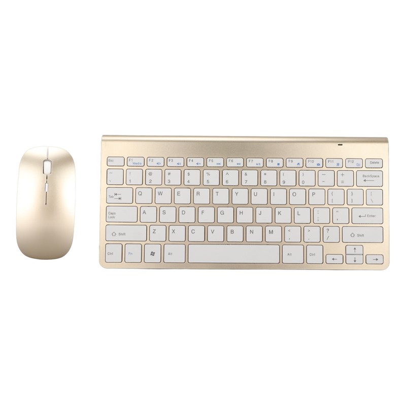 Keyboard Mouse Set 2.4G Wireless 78 Keys USB Thin Etched