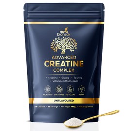 Creatine Complex Powder| Wellness Support | Boost Energy and Performance | Glycine, Taurine, B Vitamins & Magnesium | Pre and Post Work Out| Muscle Strength and Recovery | For Women & Men| Unflavoured