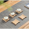 Natiform Bamboo Coasters Set of 4 Stylish Lightweight Tea Holder