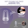 Uñas Postizas Cortas de Gel Estilo Ataúd: 240 Unidades de