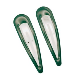 7cm Large Green Bendies Sleepies Snap Clips Hair Clips Slides School Colour for Women Girls by Glitz4Girlz