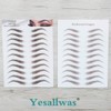 Yesallwas 4D Eyebrow Tattoo Sticker 22-Pairs False Eyebrows Long Lasting