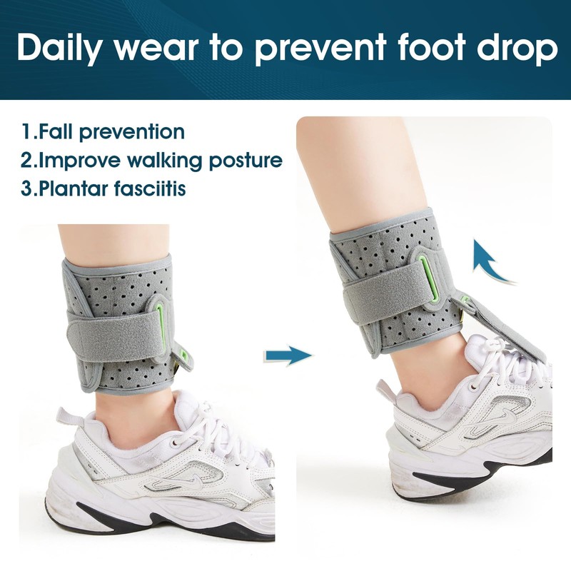 TENB Adjustable Drop Foot Brace Foot Up Afo Brace Unisex