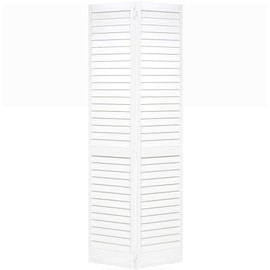 Closet Door, Bi-fold, Louver Louver Plantation White (36x80)