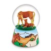 Sunshine Mother & Baby Horses Musical Waterglobe