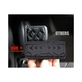 A & UTV PRO Larger Brake Pedal for Can Am Spyder F3 all models,Extended Rubber Brake Foot Rest Peg Footboards Pad Accessories,Black,1PC