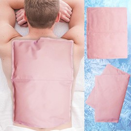 Ice Pack for Injuries, Large Ice Pack Reusable Gel Cold Pack for Hip, Shoulder, Knee, Back - Hot Cold Compress for Swelling, Bruises, Surgery - Heat Cold Therapy (Pink)