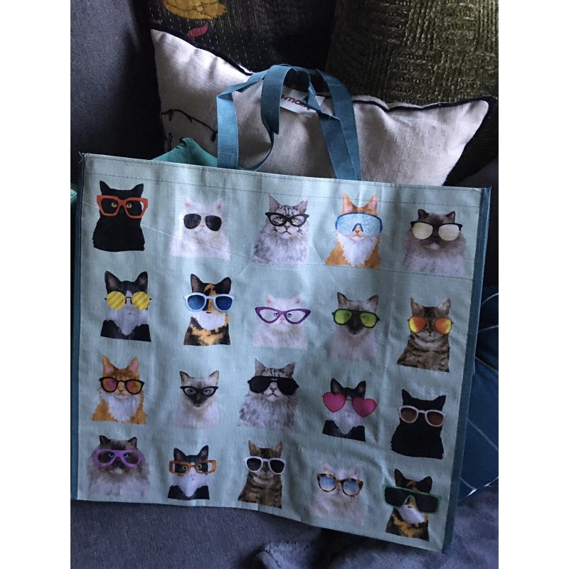 TJMaxx Shopping Gift Bag Cats Kittens Sunglasses Shades Glasses New