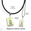 Mansfield Park Jane Austen Clay Mini Book Bead Pendant Necklace
