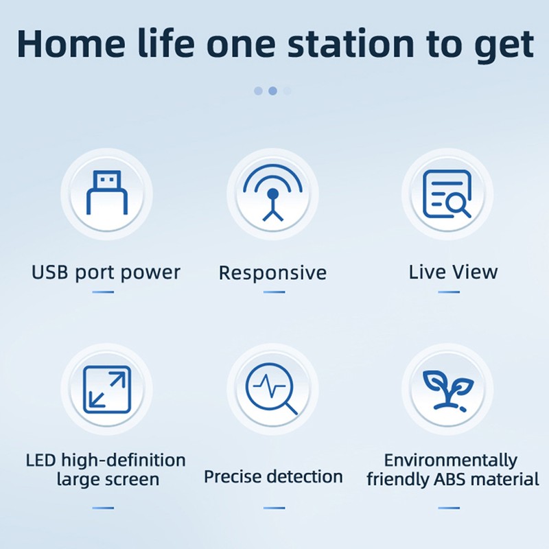 Tuya ZigBee Intelligent Light Detector Temperature & Humidity Sensor with
