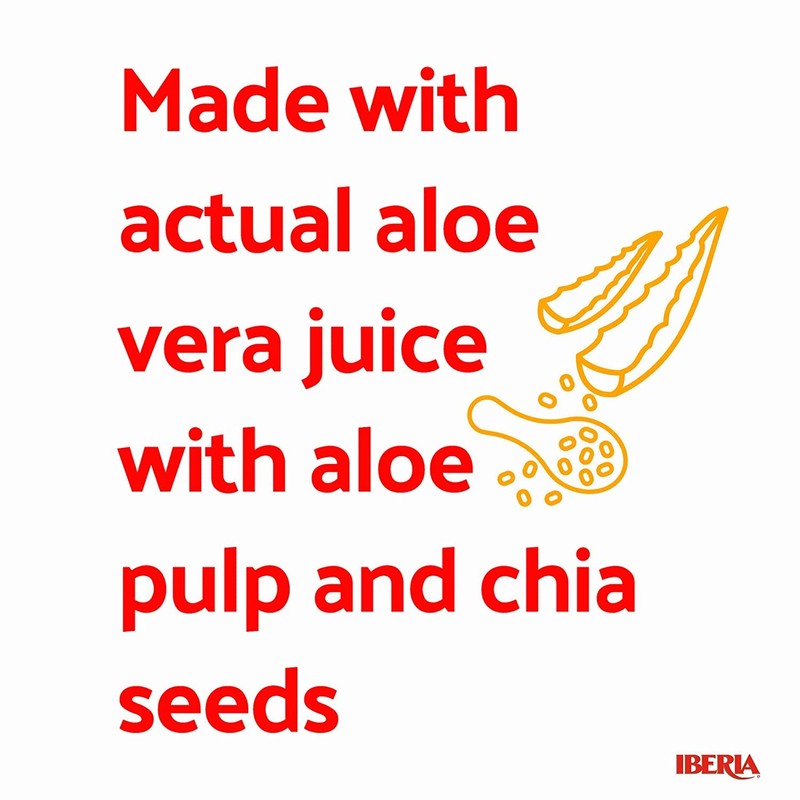 Iberia Aloe Vera Drink With Chia 16.9 Fl Oz, Mango,