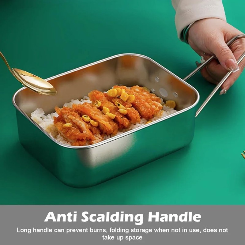 Set of 2 Nesting Aluminium Mess Tins For Outdoors Cooking,