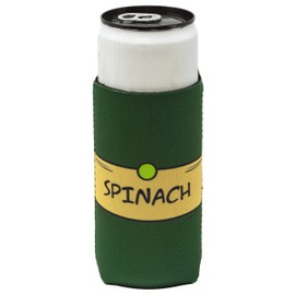 Funny Guy Mugs Spinach Collapsible Neoprene Slim Coolie - Drink Cooler