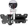 Bordersmover Self Closing Gate Hinges, Heavy Duty for Vinyl/Wood/Metal Fence,