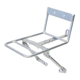 GRK Aluminum Front Carrier, Silver (Front Carrier for Bicycles with Canch Base), Back: 3.7 x 5.1 inches (95 x 130 mm), Bottom Surface: 7.5 x 5.1 inches (190 x 130 mm), Load Capacity: 6.6 lbs (3 kg)