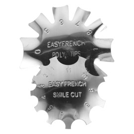 SAFIGLE 2pcs French Nail Art Templates Durable Nail Trimmer for Manicure Easy to Use French Tip Guide for Consistent Results for Professionals Hobbyists