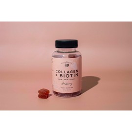 The Elderberry Co. Collagen + Biotin Gummies + Aronia Berries Natural Hair and Nails Supplement