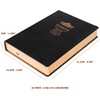 BenOpinion Lined Journal Notebook, Black Faux Leather Cover, 100Gsm Premium