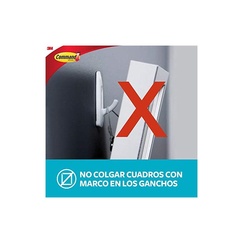 3M Command Gancho para Baño, Mediano (Modelo 17081B)