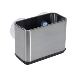 Kitchen Details Cup Sponge Holder/Basket, Space-Saving, Perfect for Kitchen or Bathroom, Sleek, in Stainless Steel Suction Sink Caddy (4192-SS)