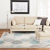 Home Dynamix Boho Celeste Transitional Damask Area Rug, Grey/Blue, 2'7"x4'7"