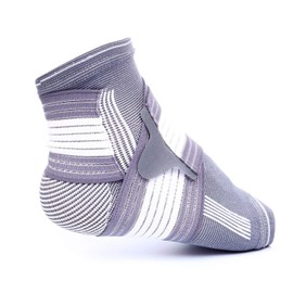 Ankle Brace with Drawstring for Stabilisation and Relief - Grey Size - L/XL