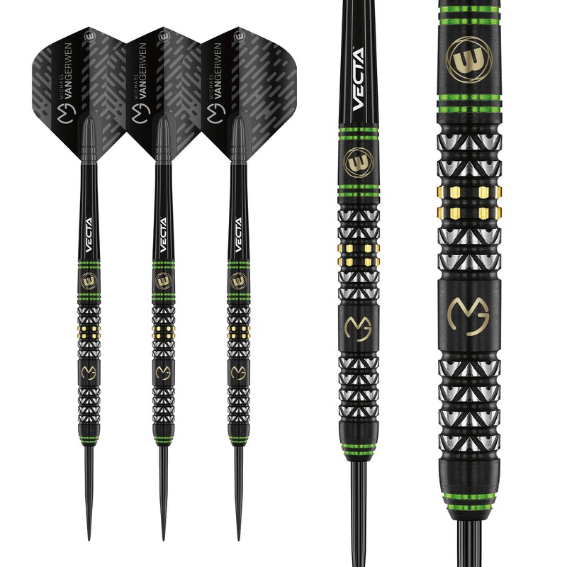 WINMAU Michael Van Gerwen MvG Vantage Tungsten Steeltip Darts Set