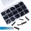 480 Pcs Screws Bolts and Nuts Assorted Set, Black Hex