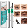Eyebrow Pencil, Microblading Eyebrow Pen with 4 Fork Tip, Waterproof
