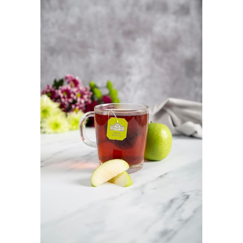 Ahmad Tea Black Tea, Apple Refresh Teabags, 20 ct (Pack