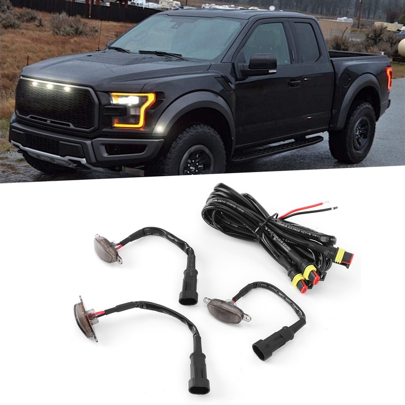 LED Front Grille Running Light Smog Warning Lamp Fit for