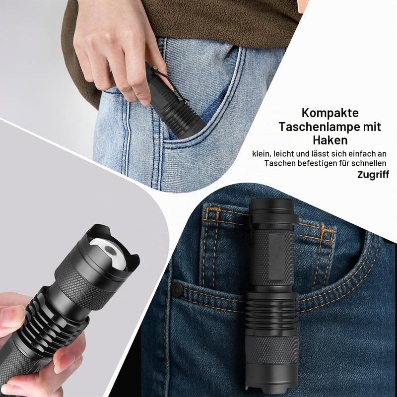 LIAISIMI Red Light Torch, Tactical Bright Powerful Red LED Torch,