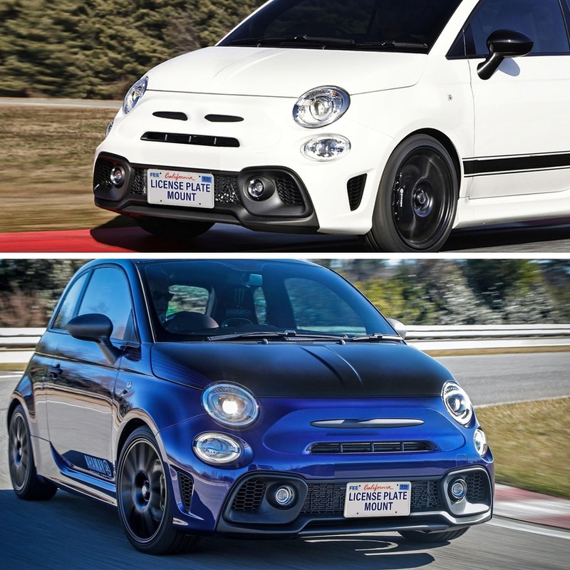 Heavy Duty Front License Plate Bracket Compatible with Fiat 500X