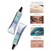 Pack of 2 Professional Makeup Bases, Glitter Primer Eyeshadow Applicator,