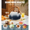 Foedo tea kettle stovetop, Loud Whistling kettle for Boiling Water