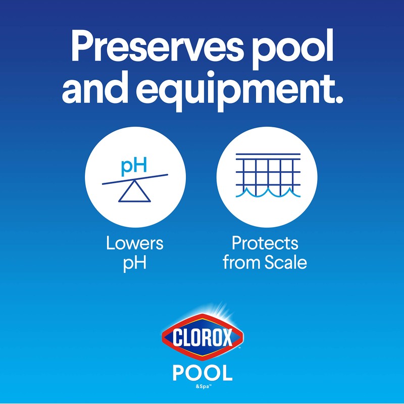 Clorox® Pool&Spa™ Swimming Pool pH Down, Lowers pH, Protects Against