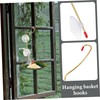CIYODO Bird Feeder Hook for Hanging Baskets Durable Window Bird