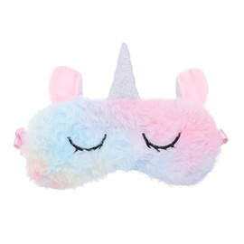Namvo 2 Cute Sleep Eye Masks Cartoon Eye Masks Soft Plush Eye Masks Cute Unicorn Eye Masks Suitable for Travel Nap Lunch Break Overnight Party Women and Girls