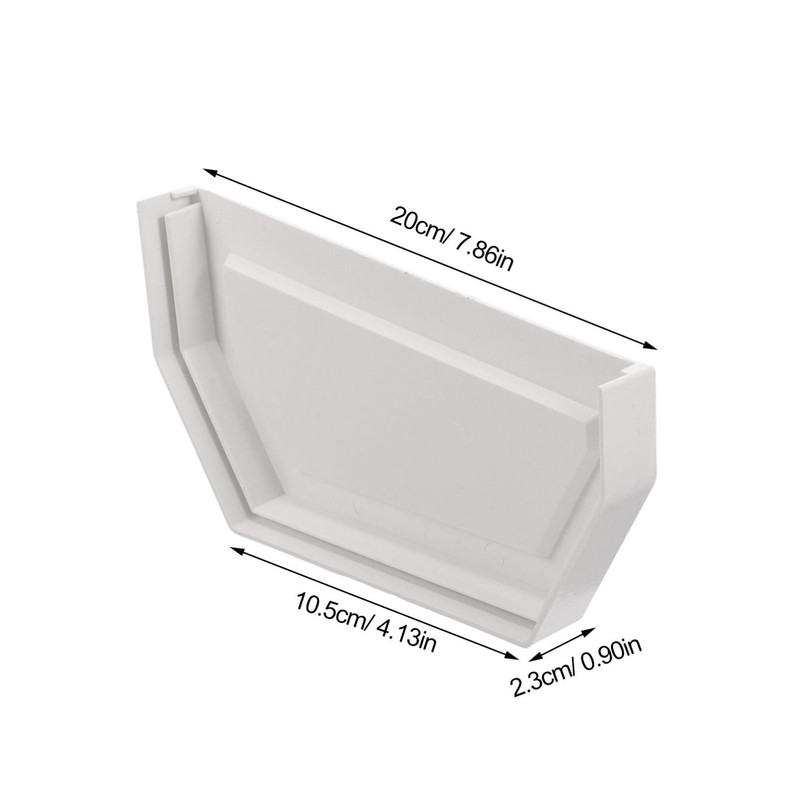 Gadpiparty Gutter End Cap Downspout Cover Gutter Accessories Double-Sided Design