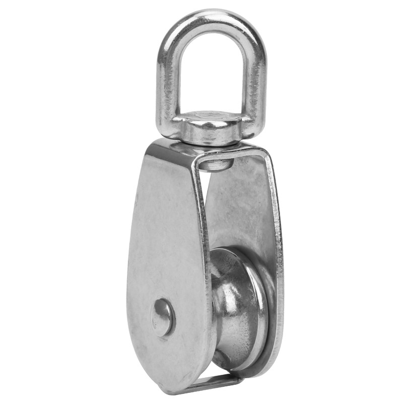 304 Stainless Steel 32mm Pulley with Lock Screw Climbing Carabiner