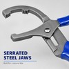 Adjustable 45# Steel Oil Filter Pliers, 9-Inch & 12-Inch Options