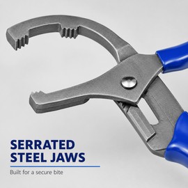 Adjustable 45# Steel Oil Filter Pliers, 9-Inch & 12-Inch Options