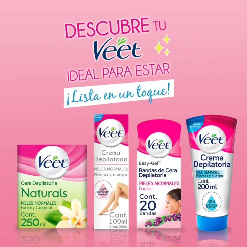 Veet Bodycurv Crema Depila Áxilas Y Bikini Piel Sens 100ml