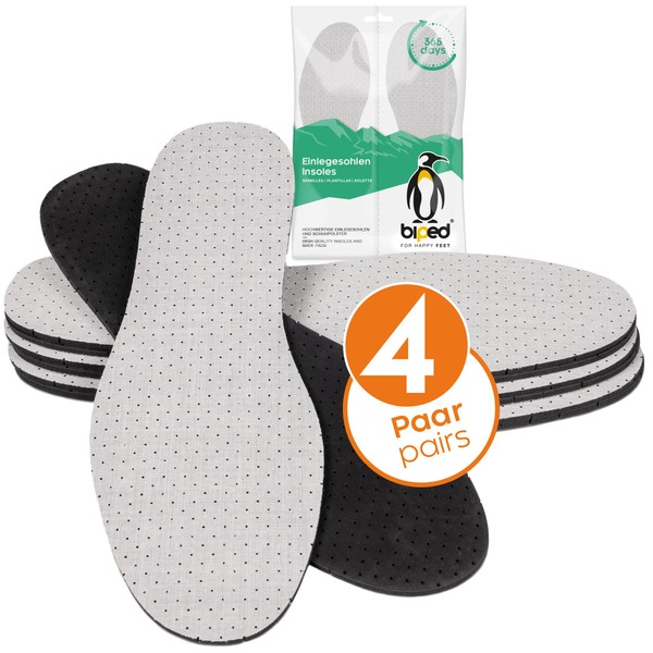 biped 4 Pairs of Activated Carbon Insoles Against Sweat Feet
