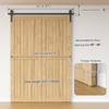 52" Bi-Folding Sliding Barn Door Hardware Kit,4.3FT Heavy Duty Track