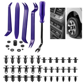 265 Stück Befestigungsclips Auto Clips Set, Arten Türverkleidung Clips Nylon Stoßstange Spreiznieten Karosserie Clips niete Auto Befestigung Clips mit Demontage Werkzeuge