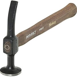HAZET 1943 Car Body Hammer with Round face/Sharp Peen, Multi-Colour