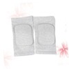 Baluue 2pcs Fitness Training Knee Support Pads Grey Sponge Knee