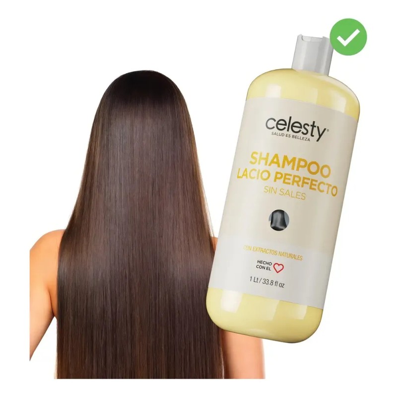 Shampoo Efecto Lacio Celesty 1lt